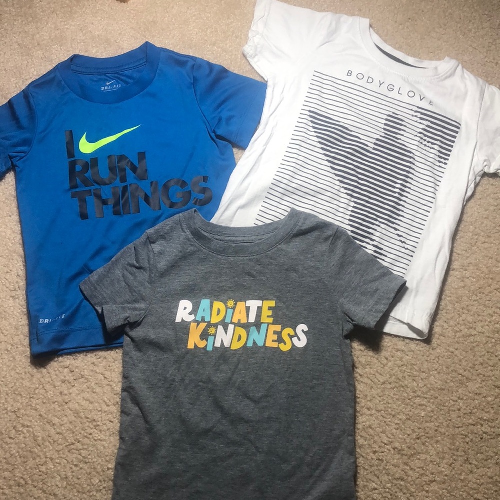 Toddler T’s bundle. Nike, Body Glove, Cat & Jack.